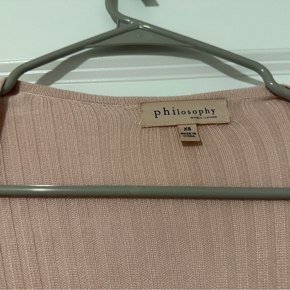 Philosophy Light Pink Women's Cardigan Size XS - Picture 5 of 7